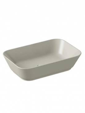 Vitra Geo Dikdörtgen Mat Bej Çanak Lavabo